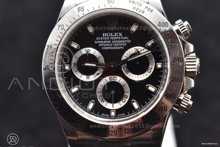 V Edition 116520 904L 773 and 1:1 Daytona Best SS Clean Bracelet SmoothTexture Dial SA4130 Case Black 0106